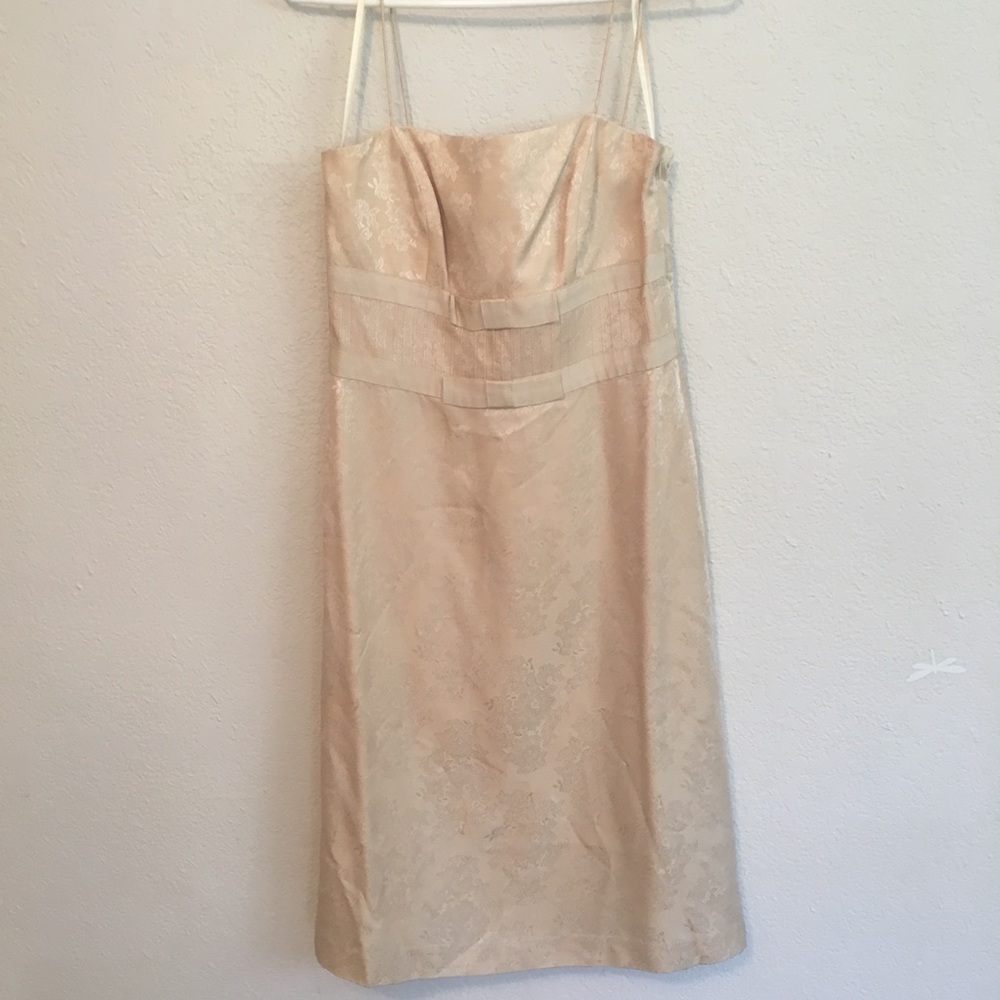 Ann Taylor Cream/Tan Dress